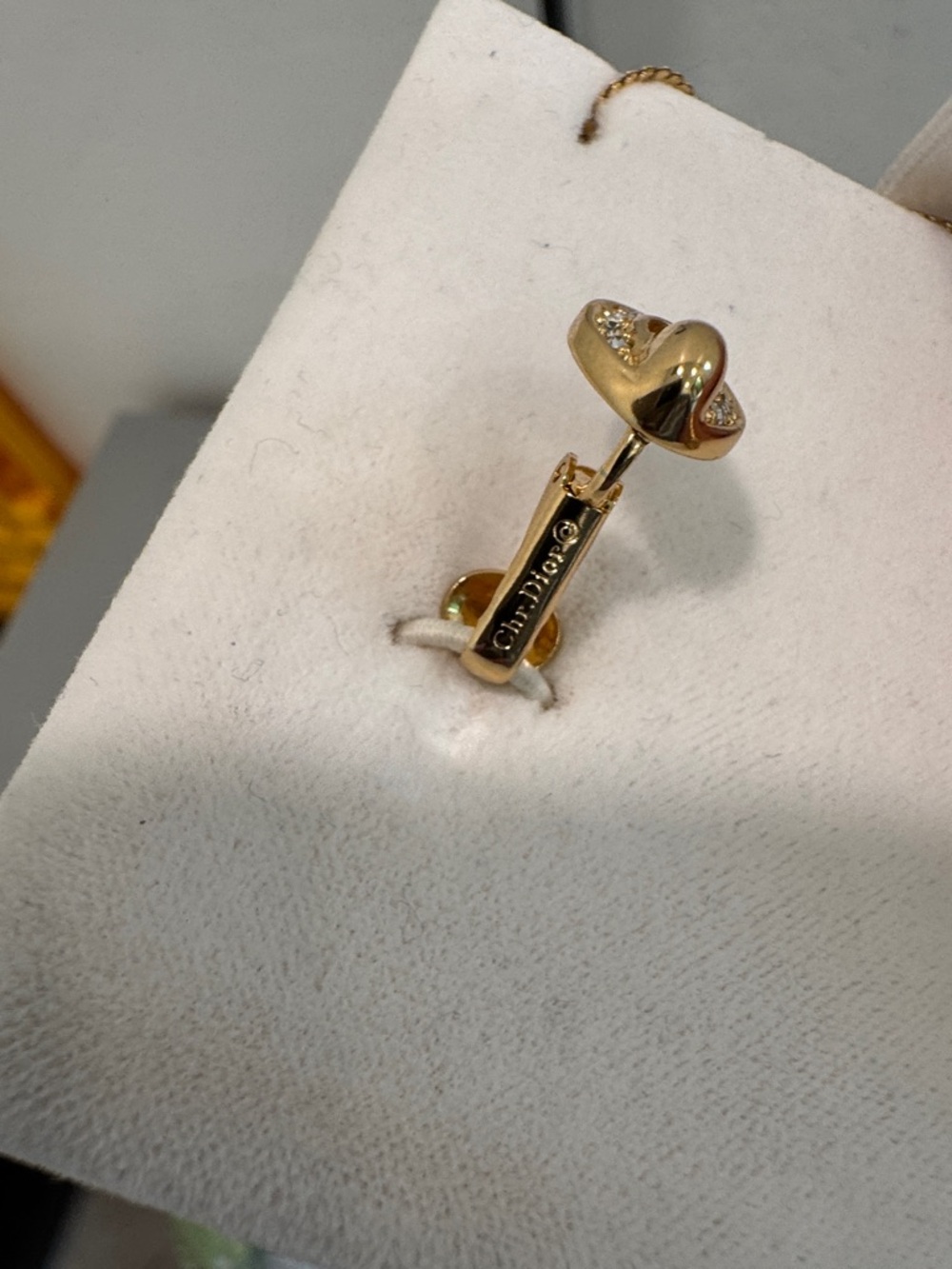 Dior Gold plated Pendant Necklace with Matching Clip on Earrings - Picture 4 of 4
